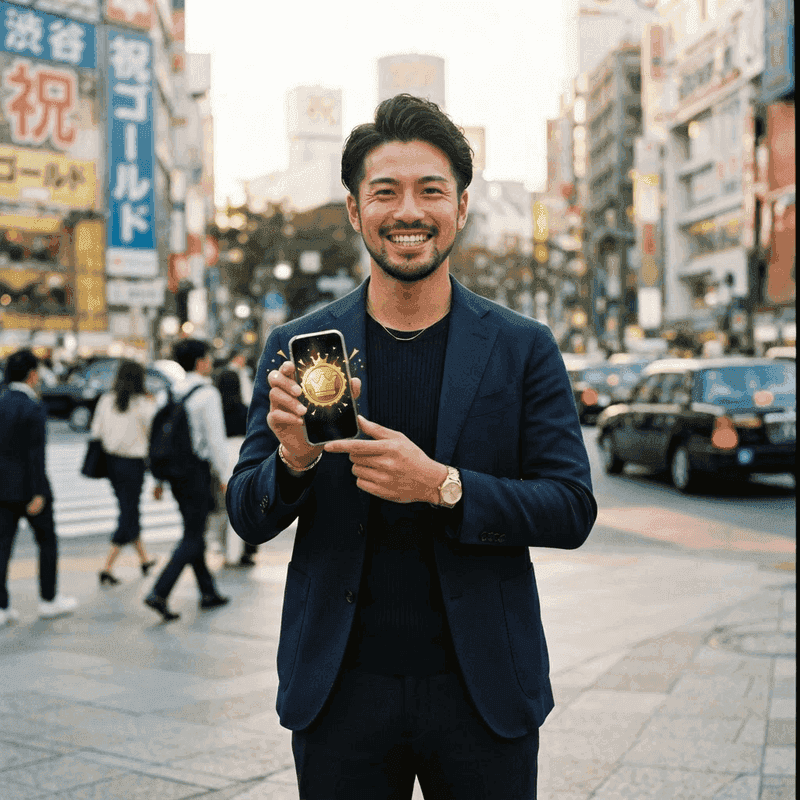 ゴールドバッジを持つマイスター